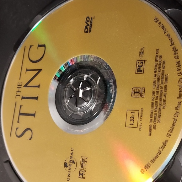 Vintage 1973 The Sting DVD Robert Redford Paul Newman - Picture 4 of 4